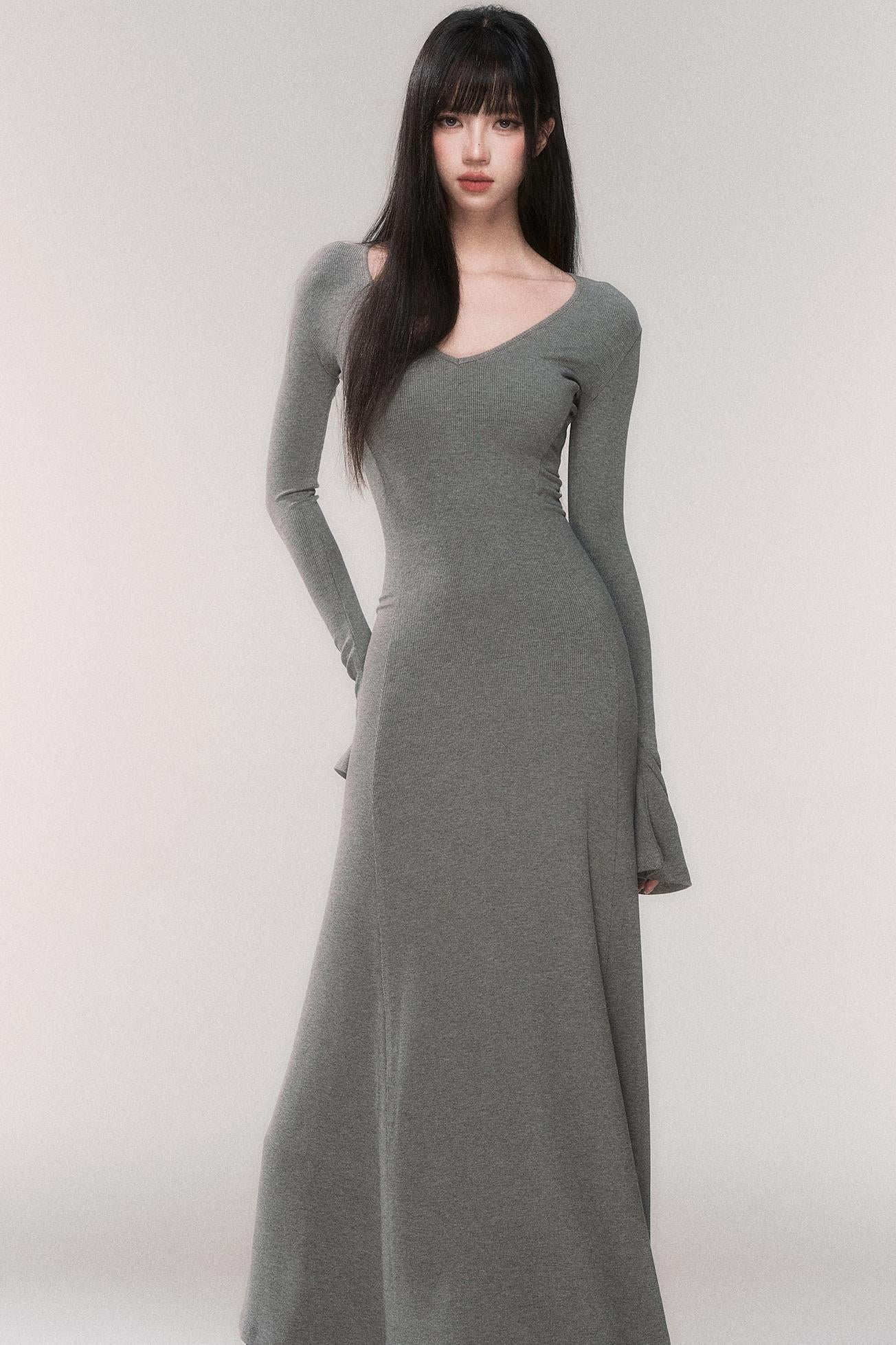 Desire Knit V-neck Dress