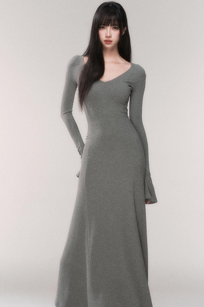 Desire Knit V-neck Dress