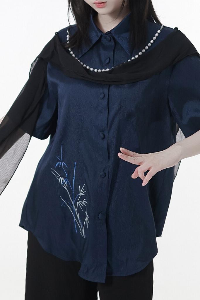 Subcultural Modern China Top + Pants + Off-shoulder Shirt + Skirt