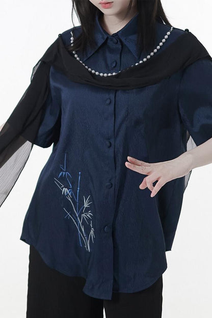 Subcultural Modern China Top + Pants + Off-shoulder Shirt + Skirt