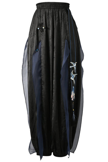 Chinese-style Design Mode Jacket + Shirt + Pants + Camisole