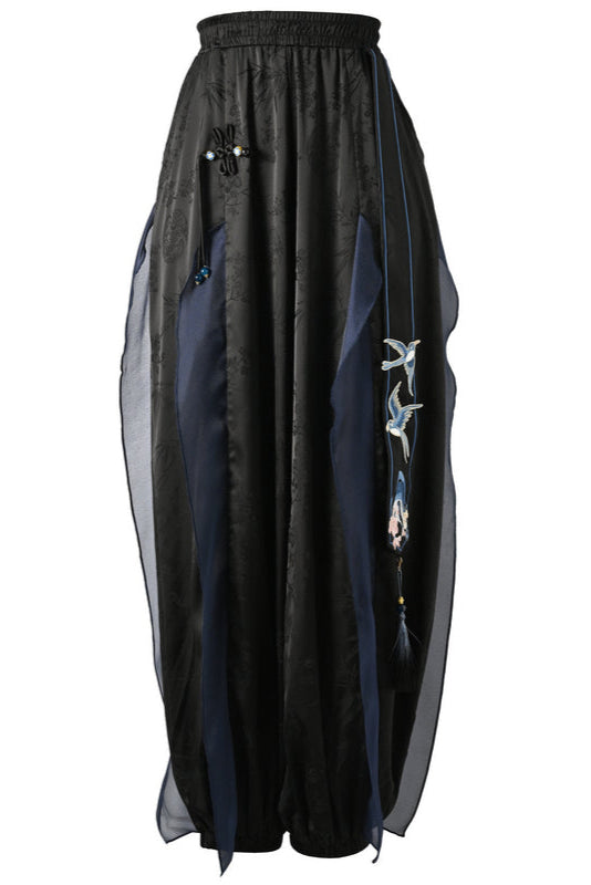 Chinese-style Design Mode Jacket + Shirt + Pants + Camisole