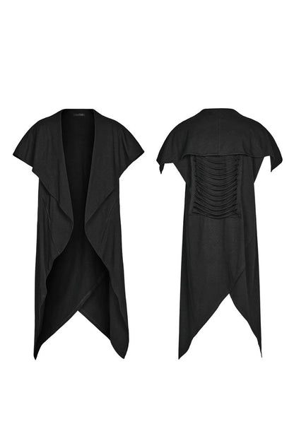 Spiked Hem Doomsday Irregular Steampunk Vest 2 Colors