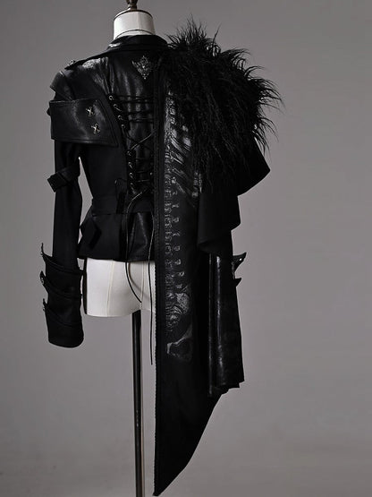 [pre-order Deadline: June 8] Phantom Knight Dark Gothic Prince Suit Full Set (jacket With Cape + Top + Pants)