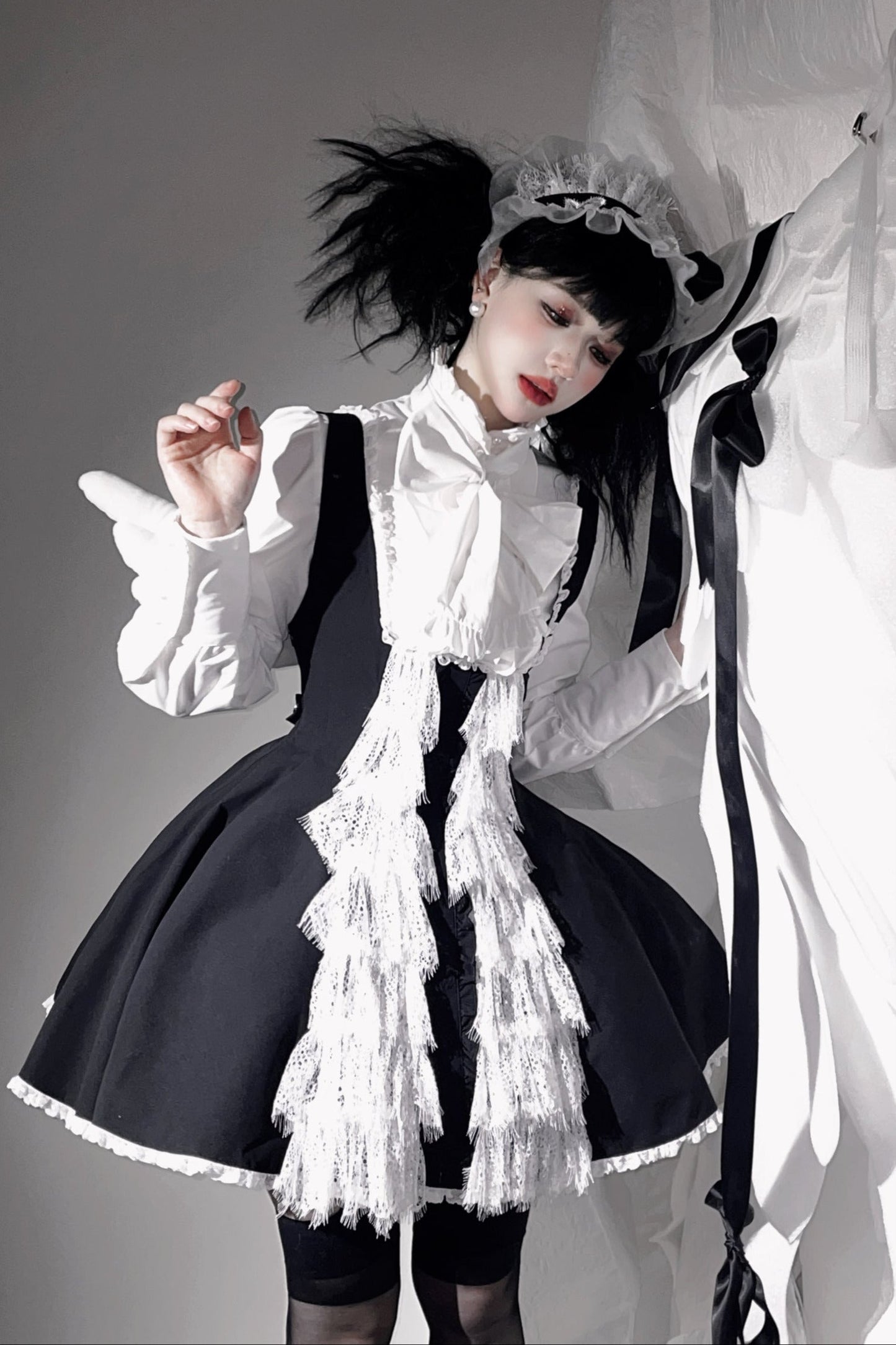 Little Angel Dark Gothic Lace Dress