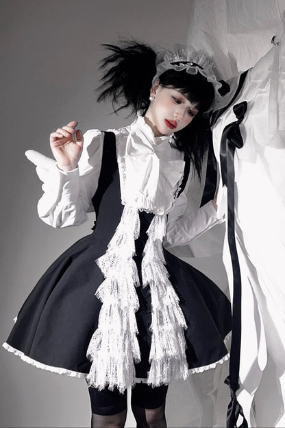 Little Angel Dark Gothic Lace Dress
