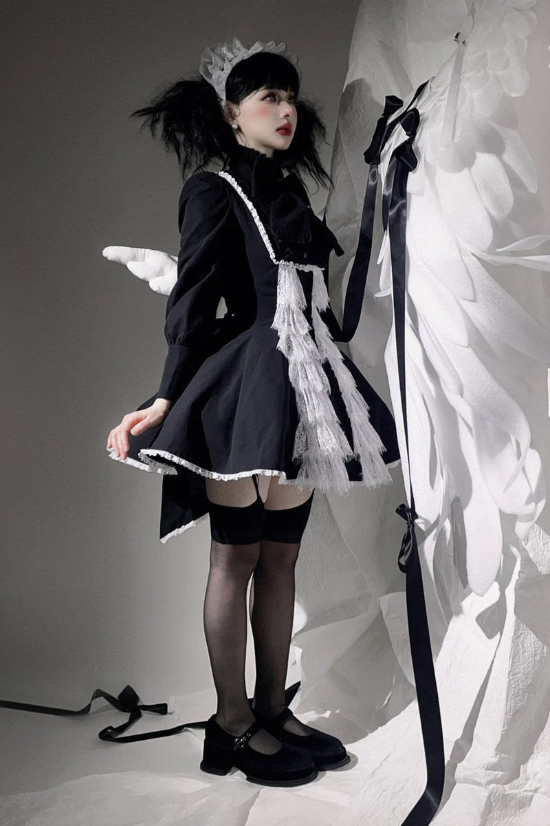 Little Angel Dark Gothic Lace Dress