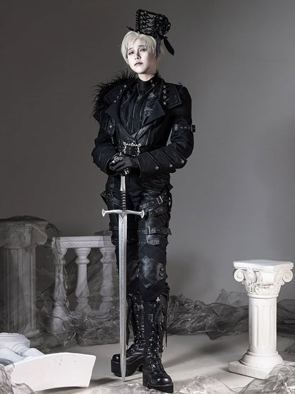 [pre-order Deadline: June 8] Phantom Knight Dark Gothic Prince Suit Full Set (jacket With Cape + Top + Pants)
