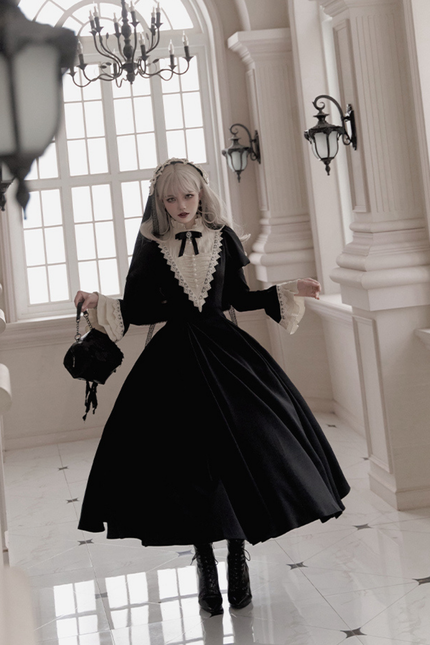 [pre-order] Dark Gothic Girl School Dress Set