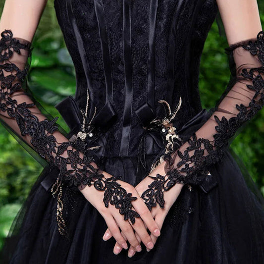 Long Lace Gloves