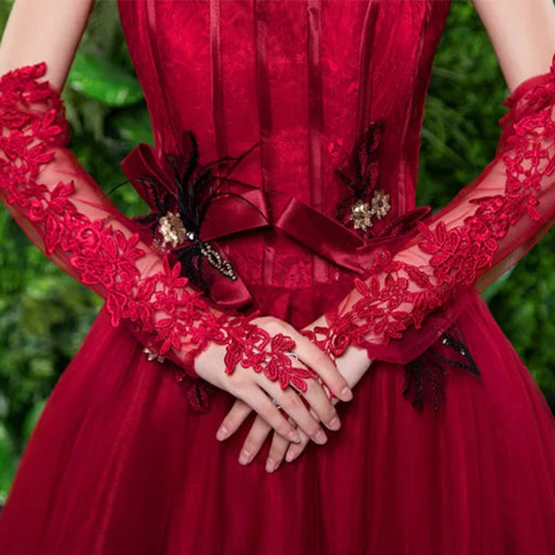 Long Lace Gloves