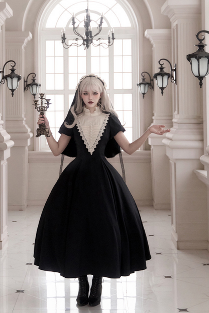 [pre-order] Dark Gothic Girl School Dress Set