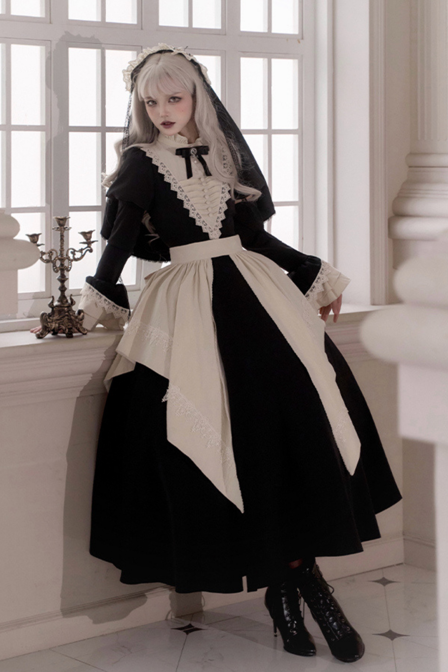 [pre-order] Dark Gothic Girl School Dress Set