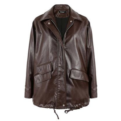 Oversized Leather Jacket