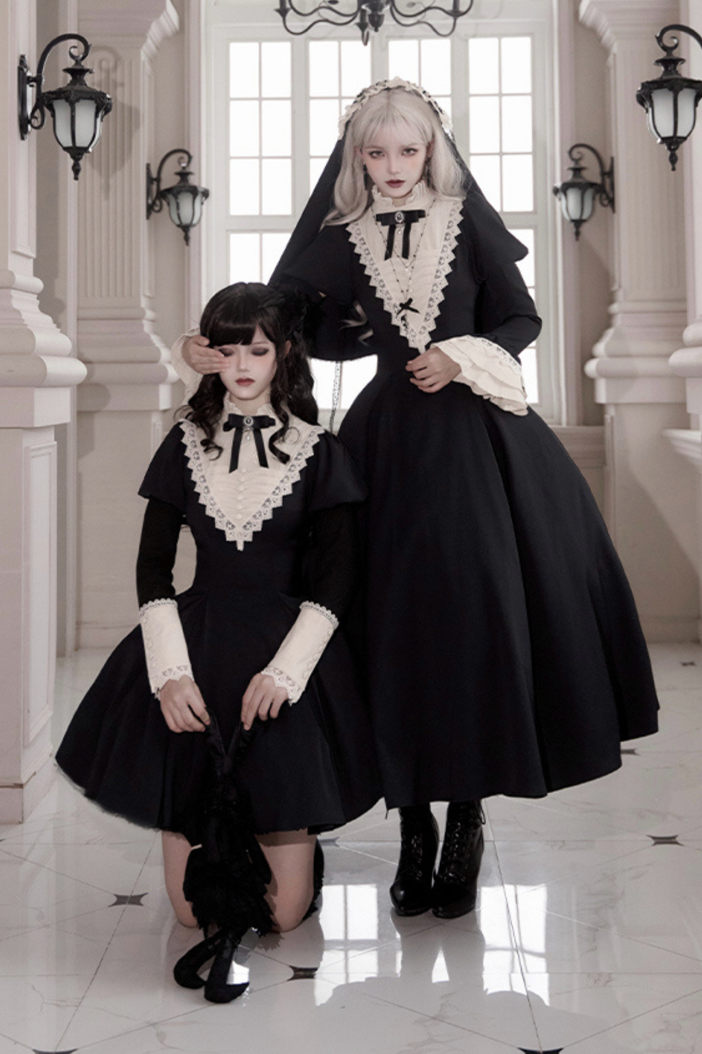 [pre-order] Dark Gothic Girl School Dress Set