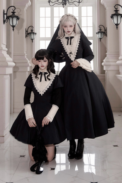 [pre-order] Dark Gothic Girl School Dress Set