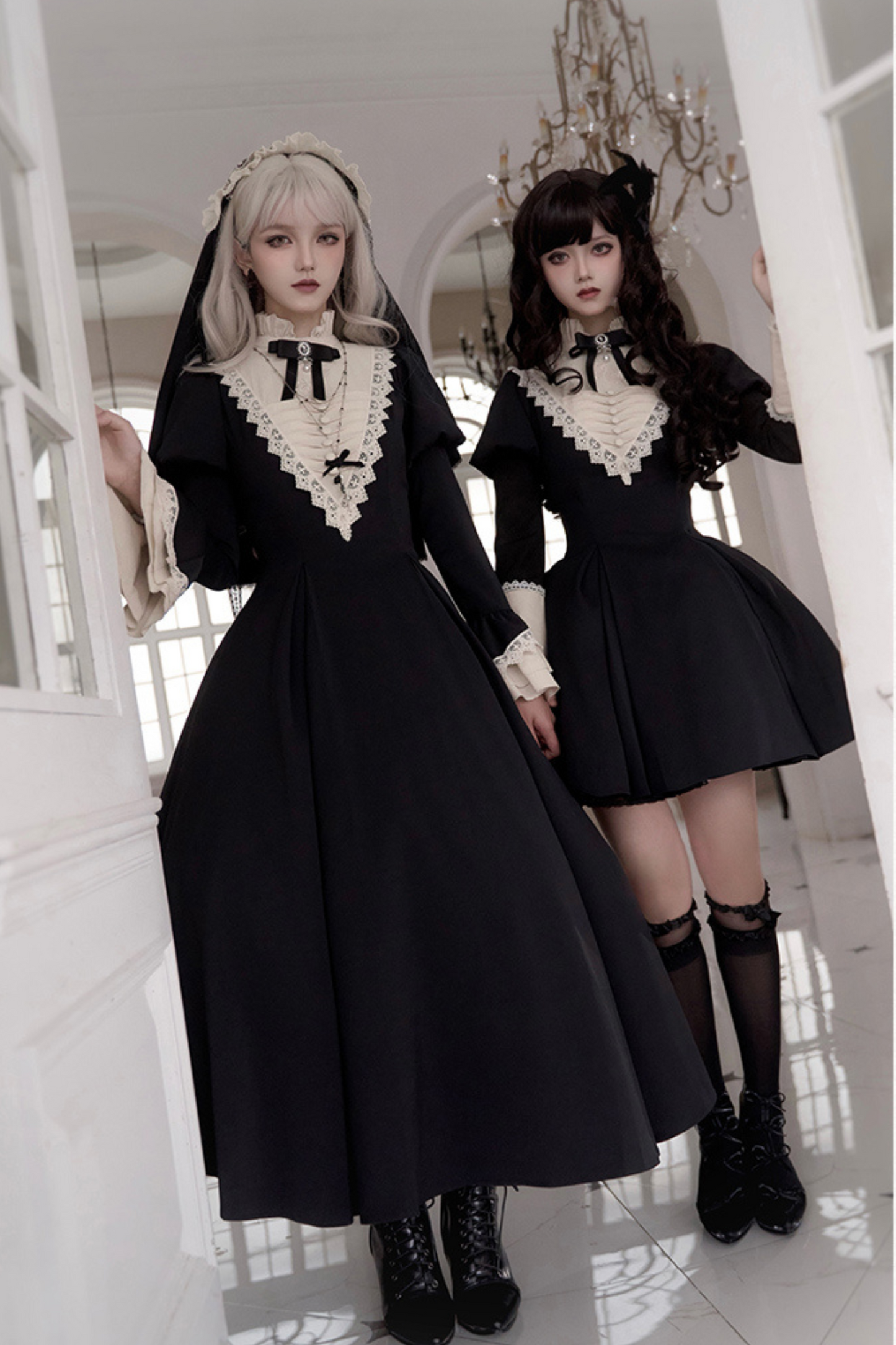 [pre-order] Dark Gothic Girl School Dress Set