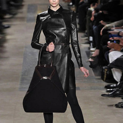 Long Leather Coat