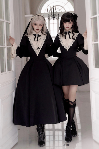 [pre-order] Dark Gothic Girl School Dress Set