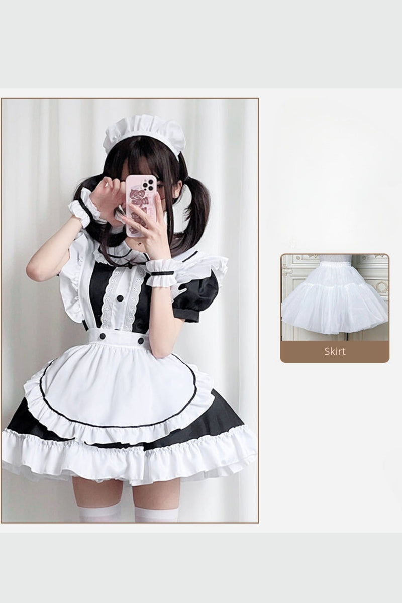 Black and White Lolita Maid Dress
