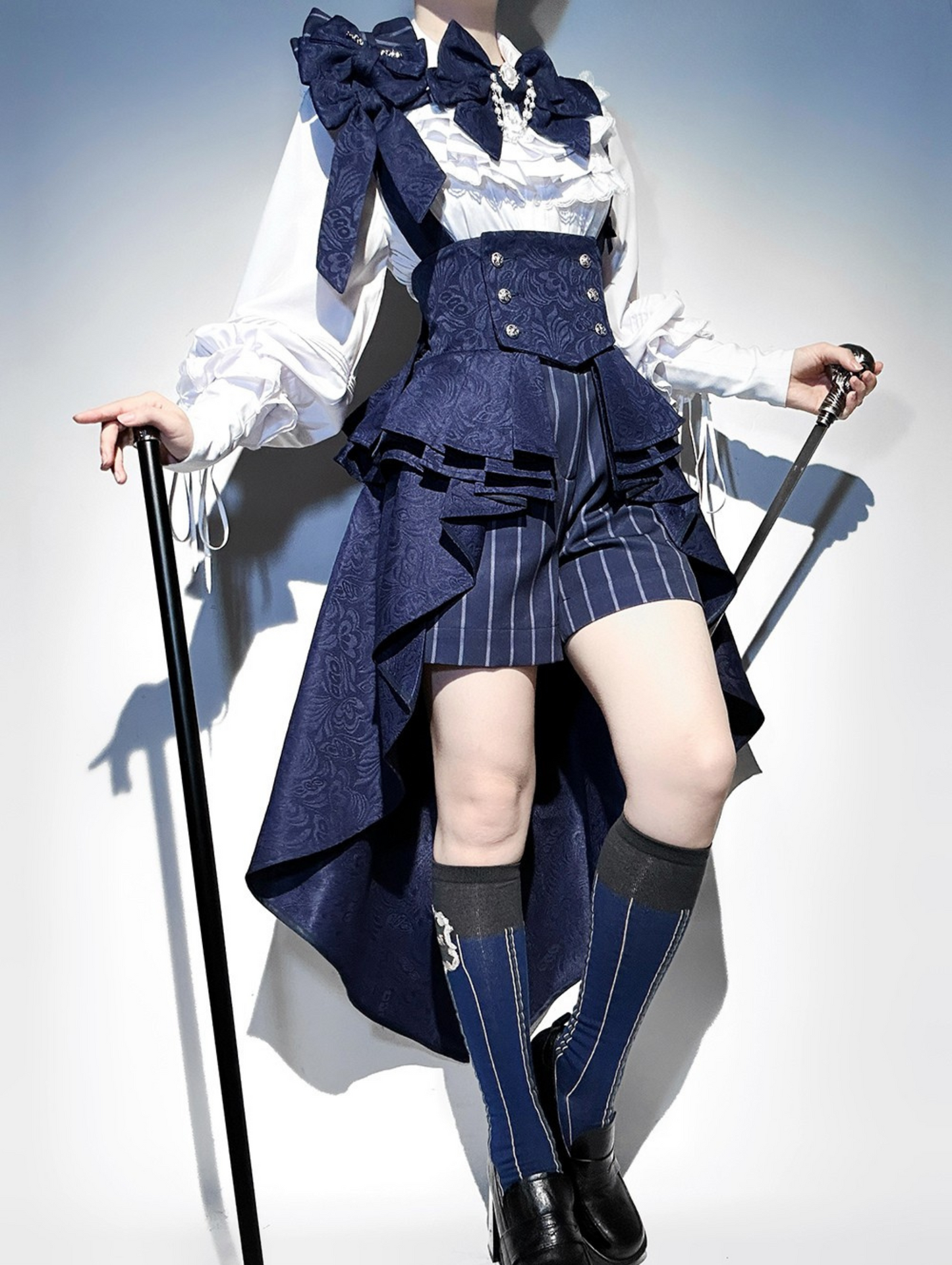 Rabbit Theater Sapphire Blue Prince Bunny Ear Outfit Set + Accessories