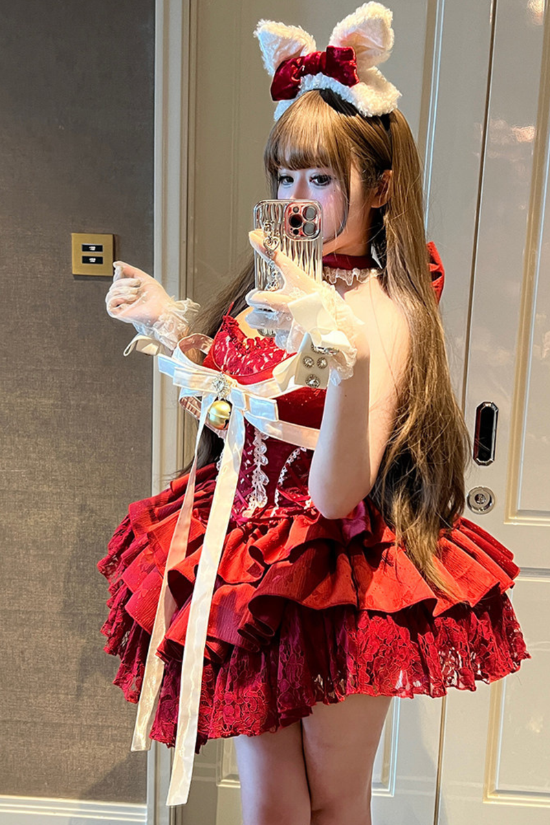 Holiday Lover Princess Dress + Snow Tail + Bell