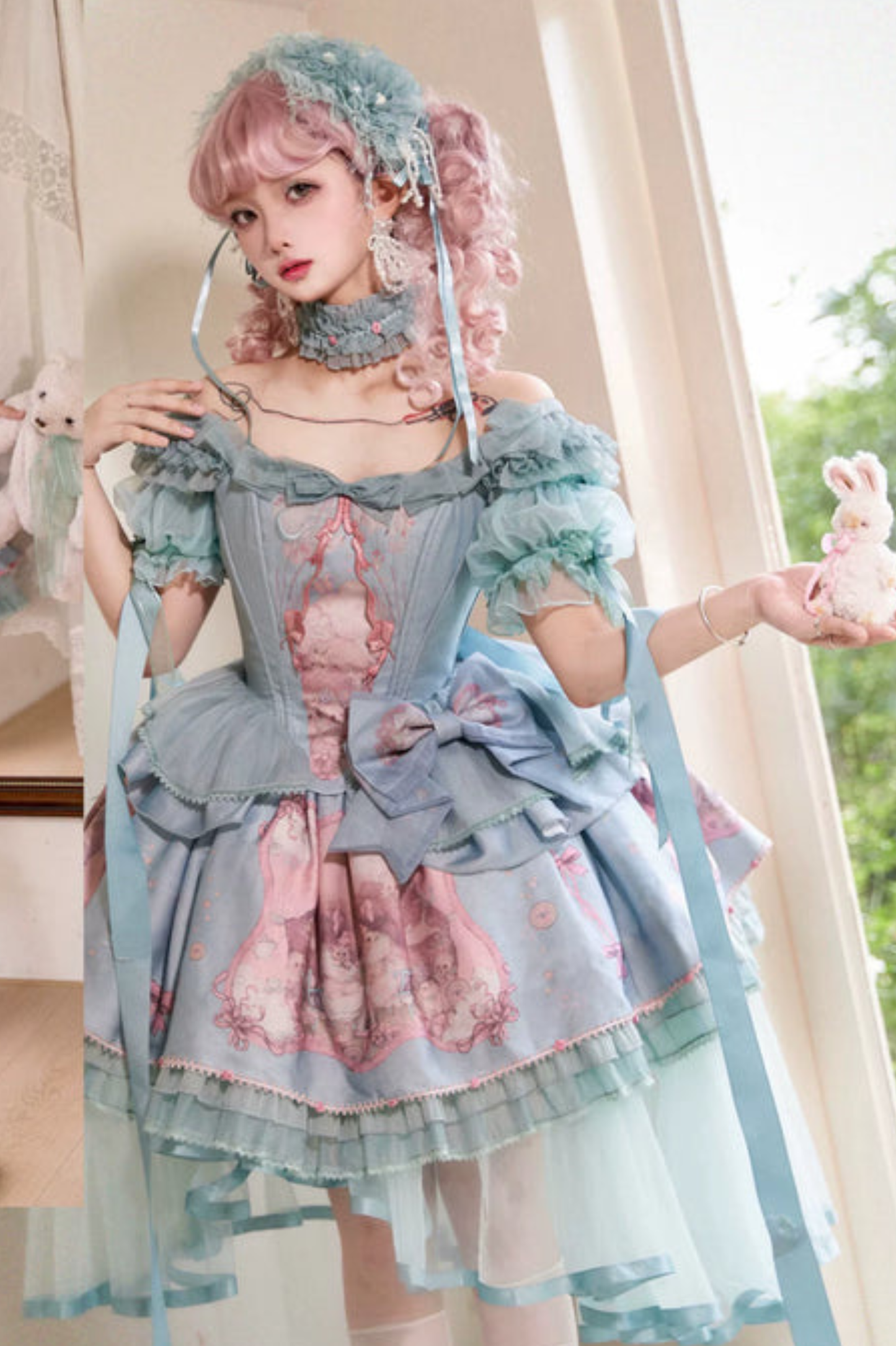 Dreamcore Ballet Lolita Top + Skirt