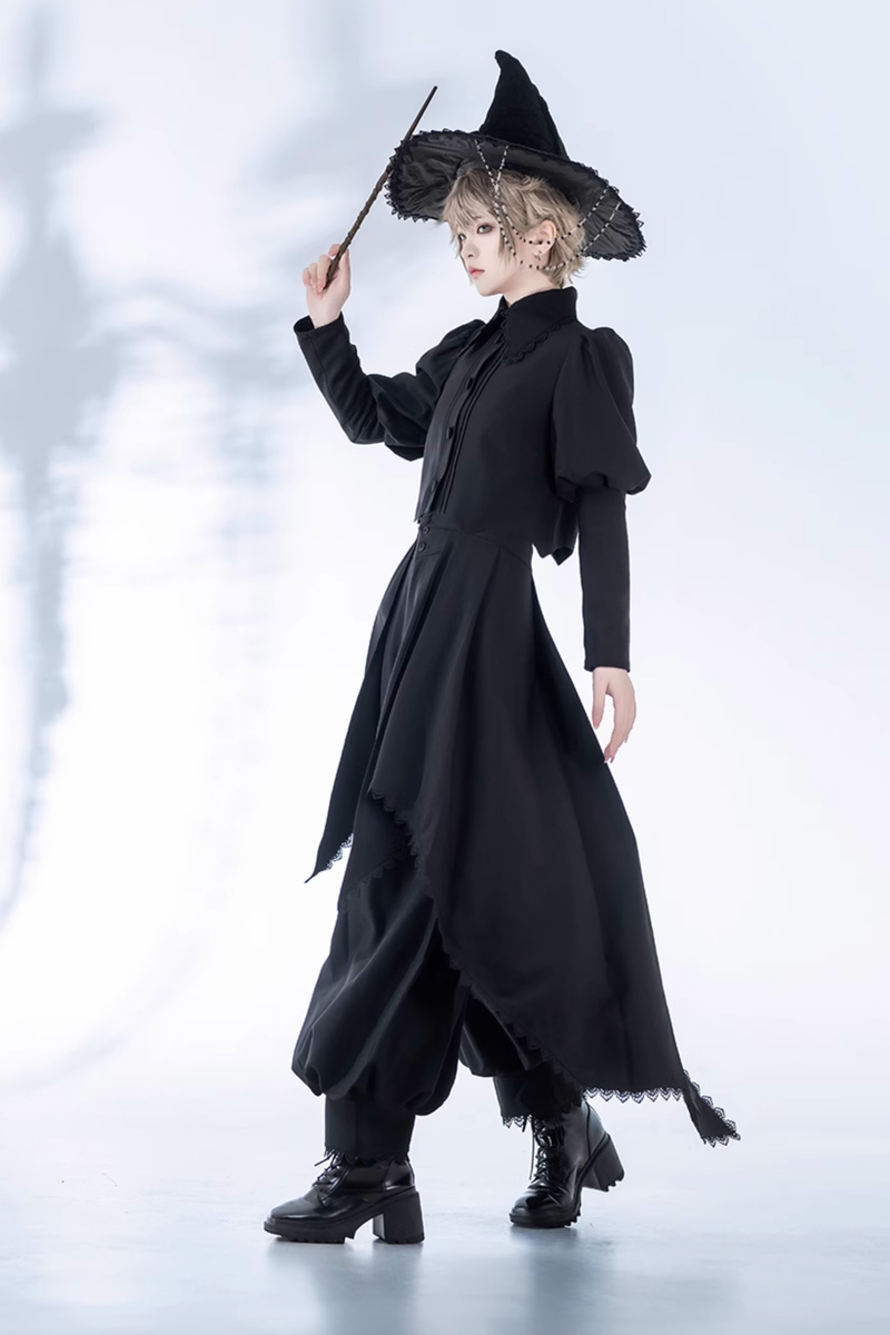 Retro Gothic Lolita Jacket + Pants