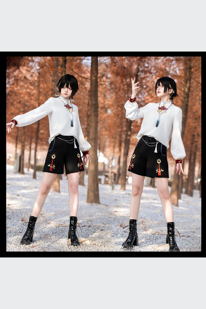Treasure Chinese-style Element Hoodie Jacket Suit Set