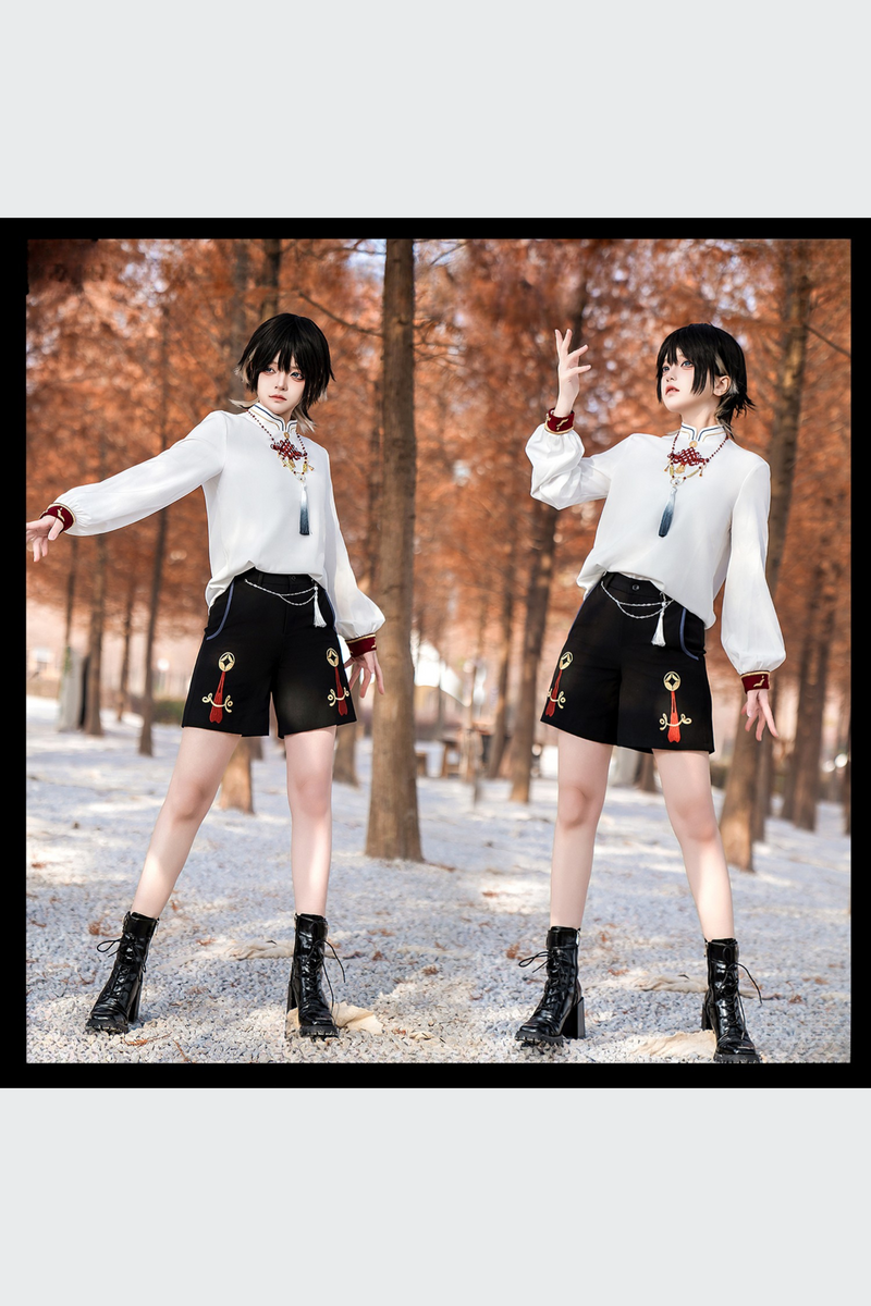 Treasure Chinese-style Element Hoodie Jacket Suit Set