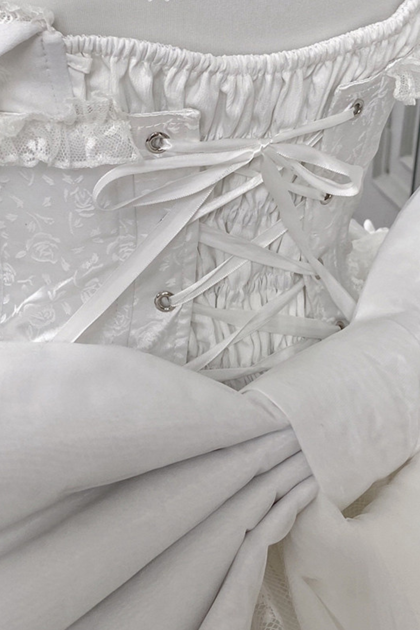 Pure Bridal Lolita Dress + Veil + Waist Belt