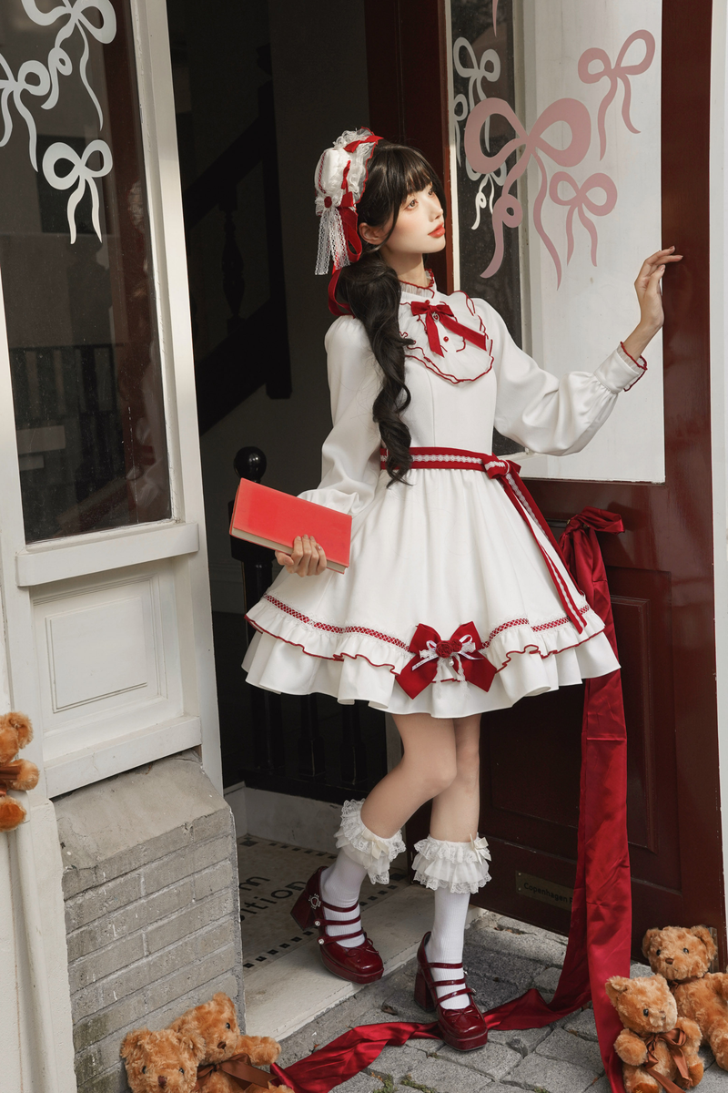 Red Wish Cape + Dress + Belt