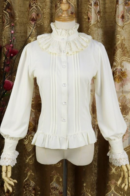 Neck Retro Chiffon Lolita Blouse