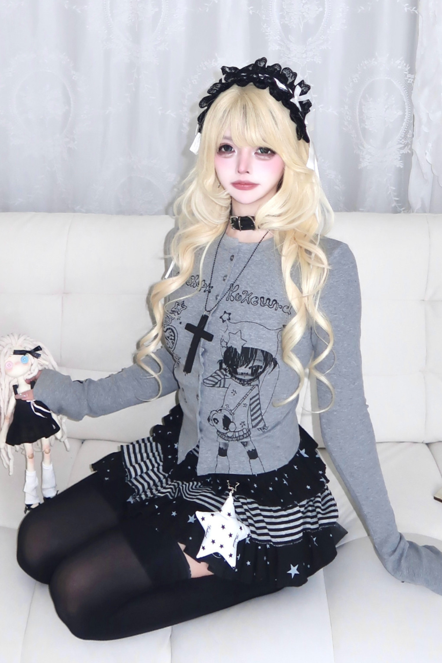 Gothic Girl Slim Slimming Top
