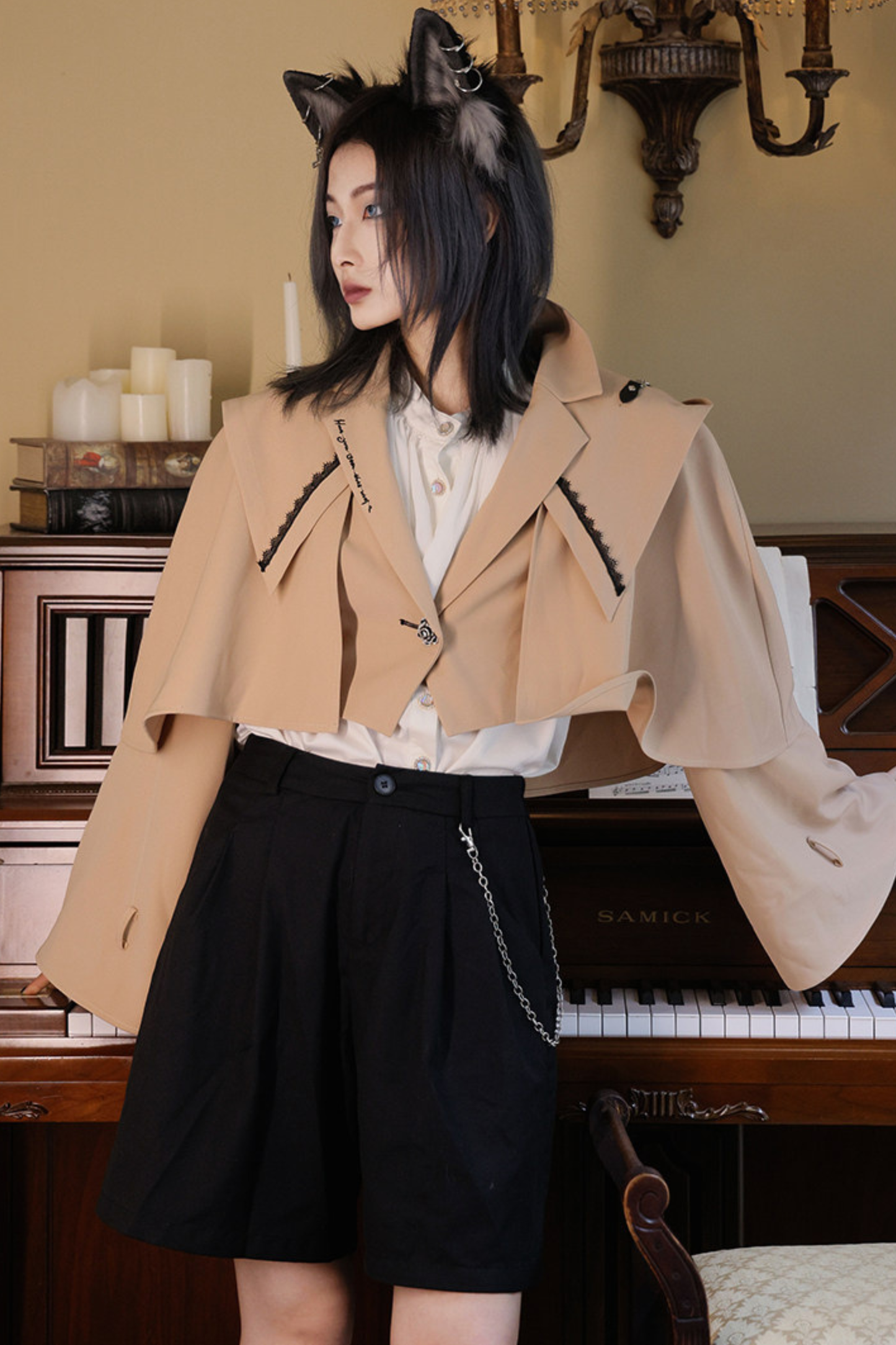 Witches Short Cape Coat + Skirt