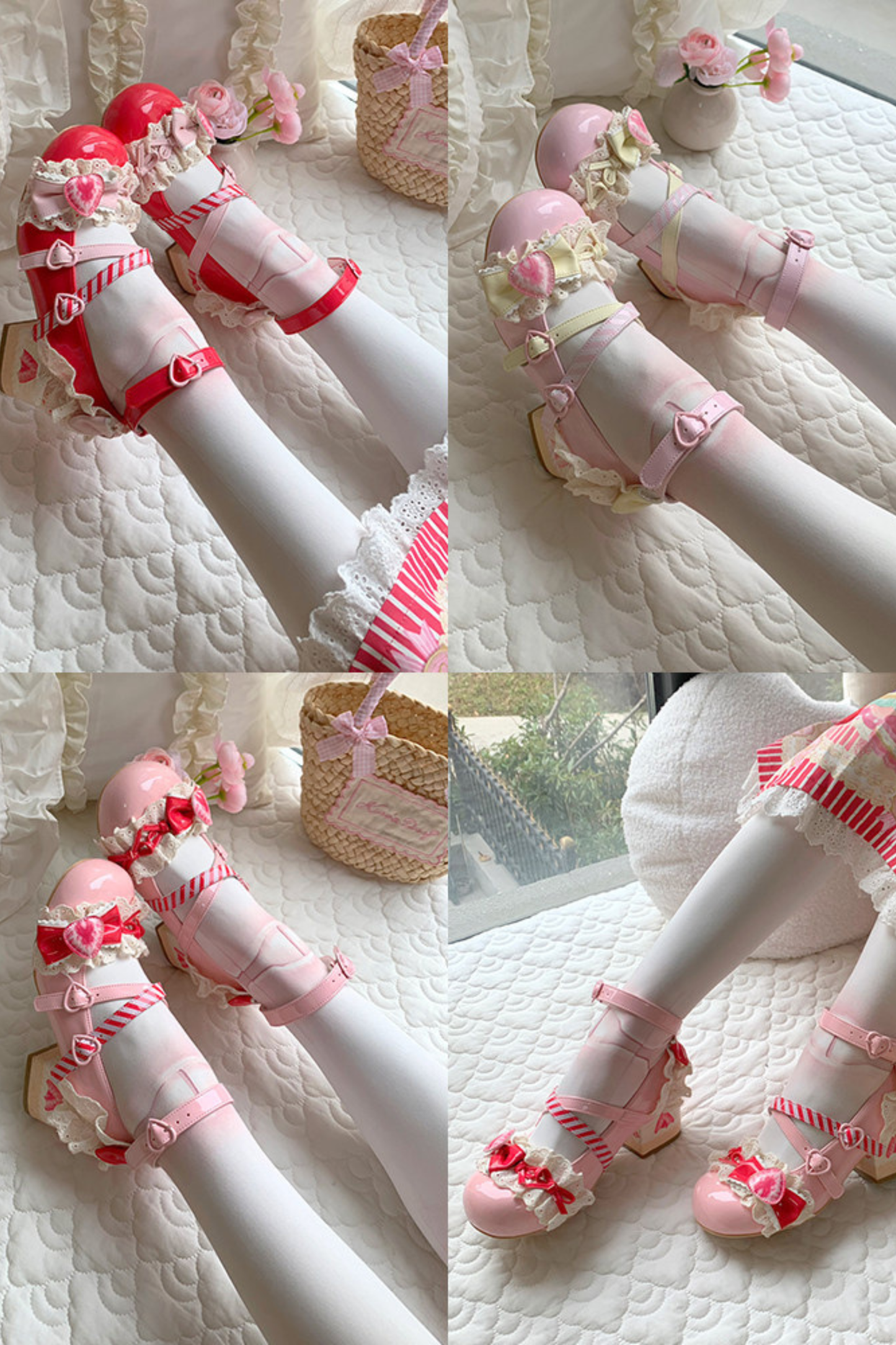 Strawberry Lolita Mary Jane Shoes