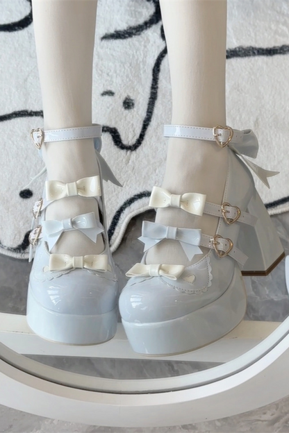 Biscuit Lolita Ribbon Shoes