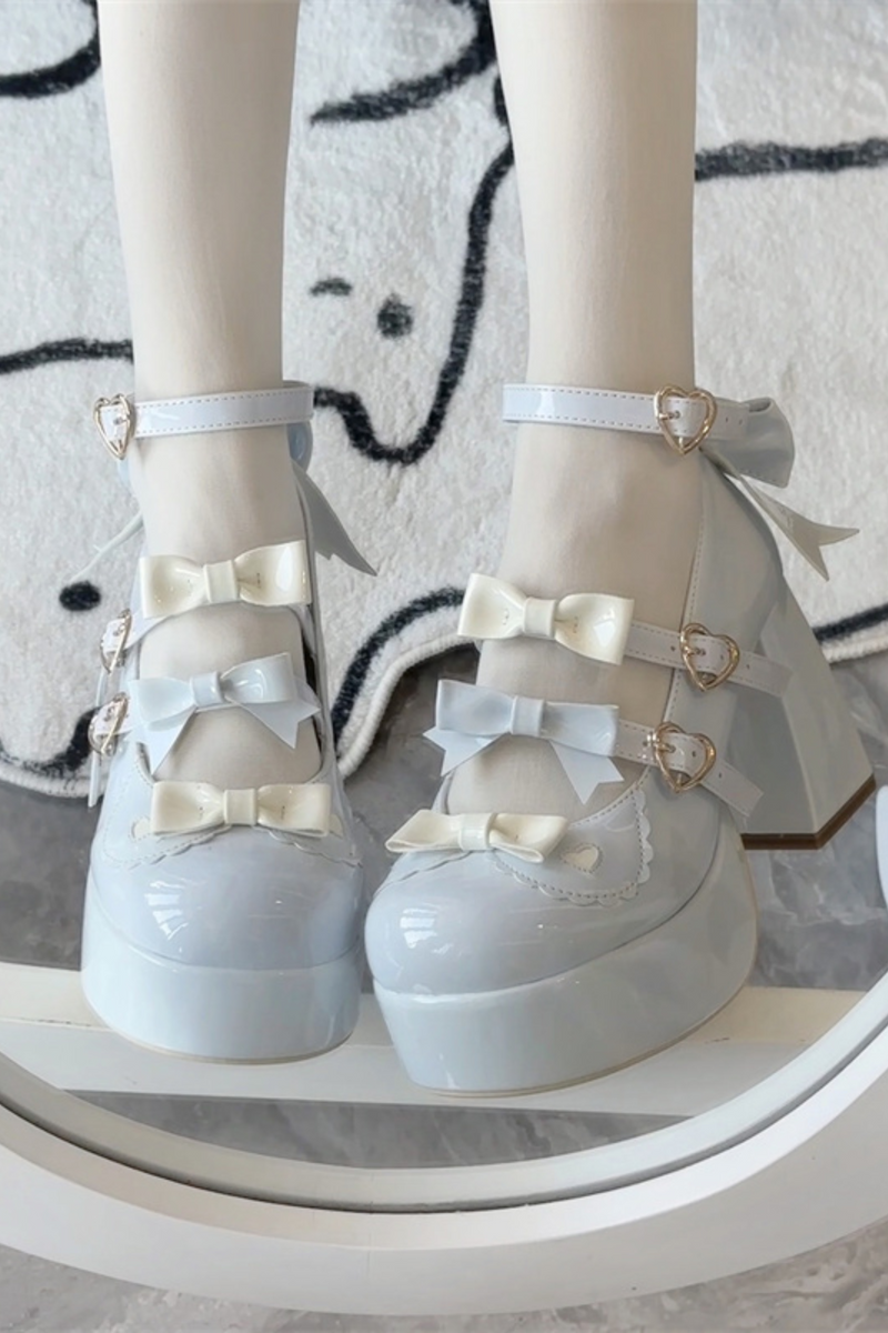 Biscuit Lolita Ribbon Shoes