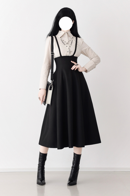 Umbrella Style Trailing Vest + Long Skirt + Short Skirt
