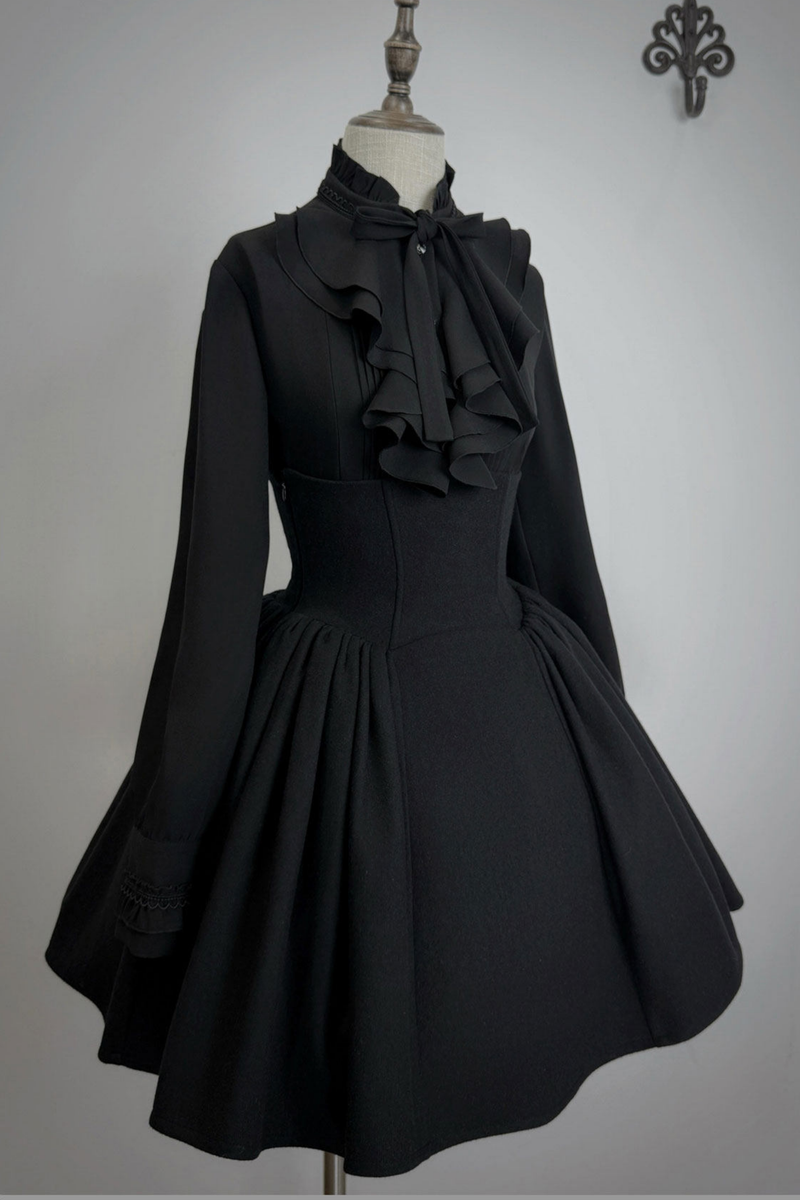 British Detective Lolita Coat + Cape + Skirt + Shirt + Bag + Brooch + Hat + Beret + Necklace