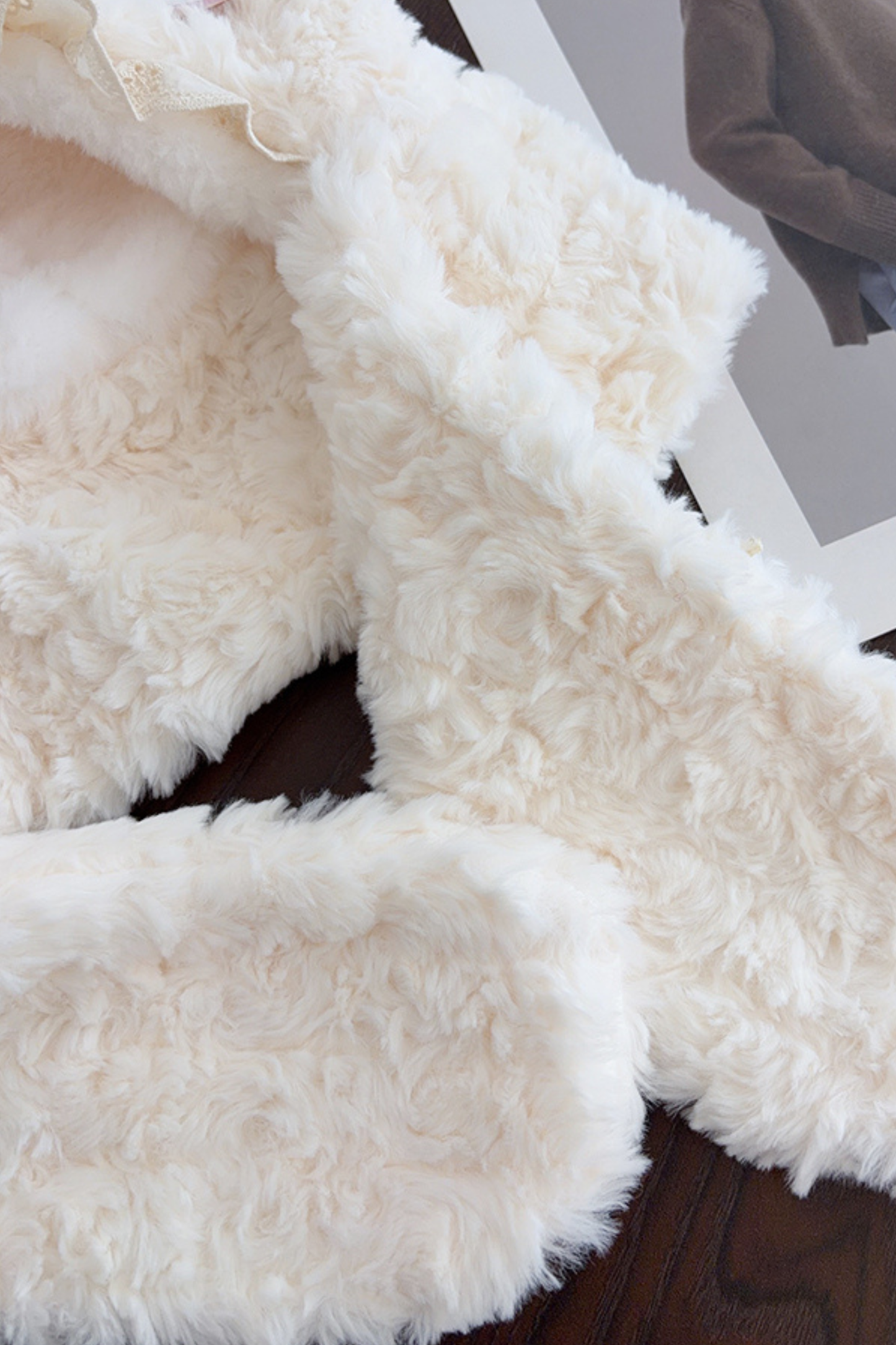 Lamb Fur Hat + Scarf