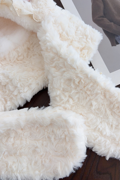 Lamb Fur Hat + Scarf