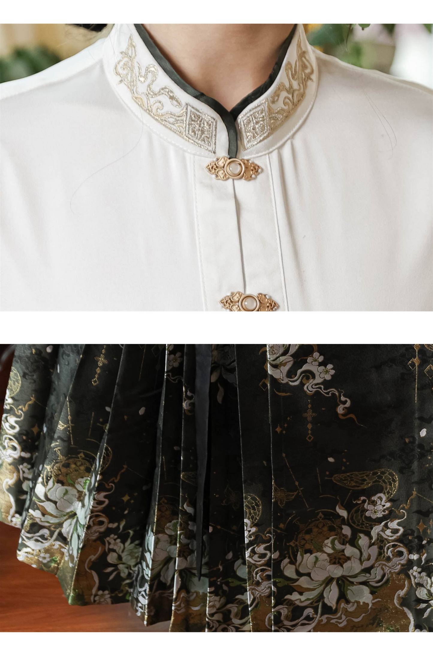 [pre-order] Dark Chinese-style Shirt + Cape + Skirt