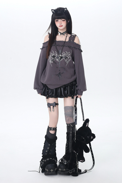 Cross Silence One-shoulder Top