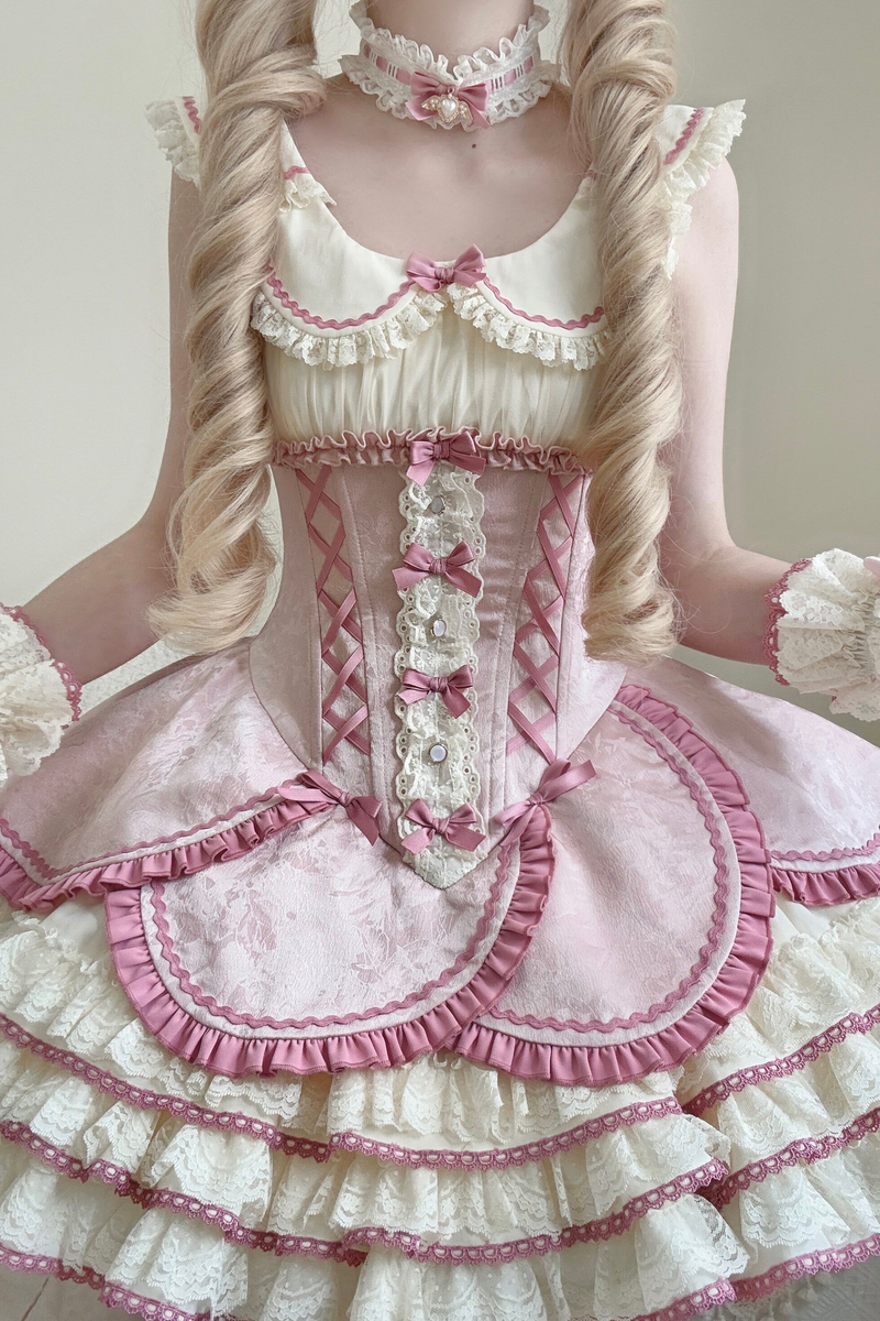Magical Girl Lolita Dress + Bonnet + Pendant + Sleeves