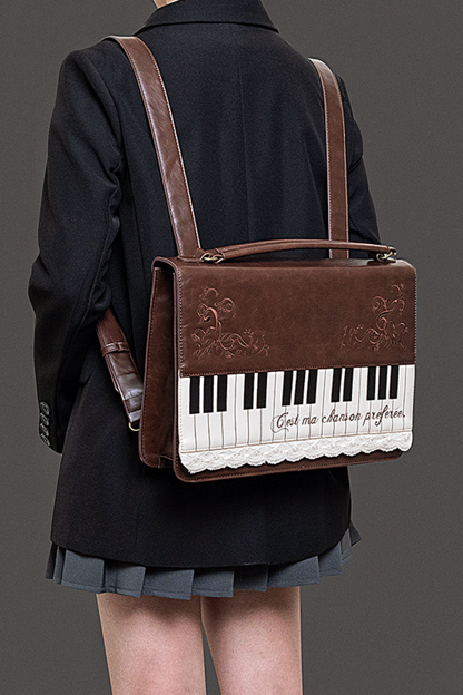 Literary Piano Shoulder Bag