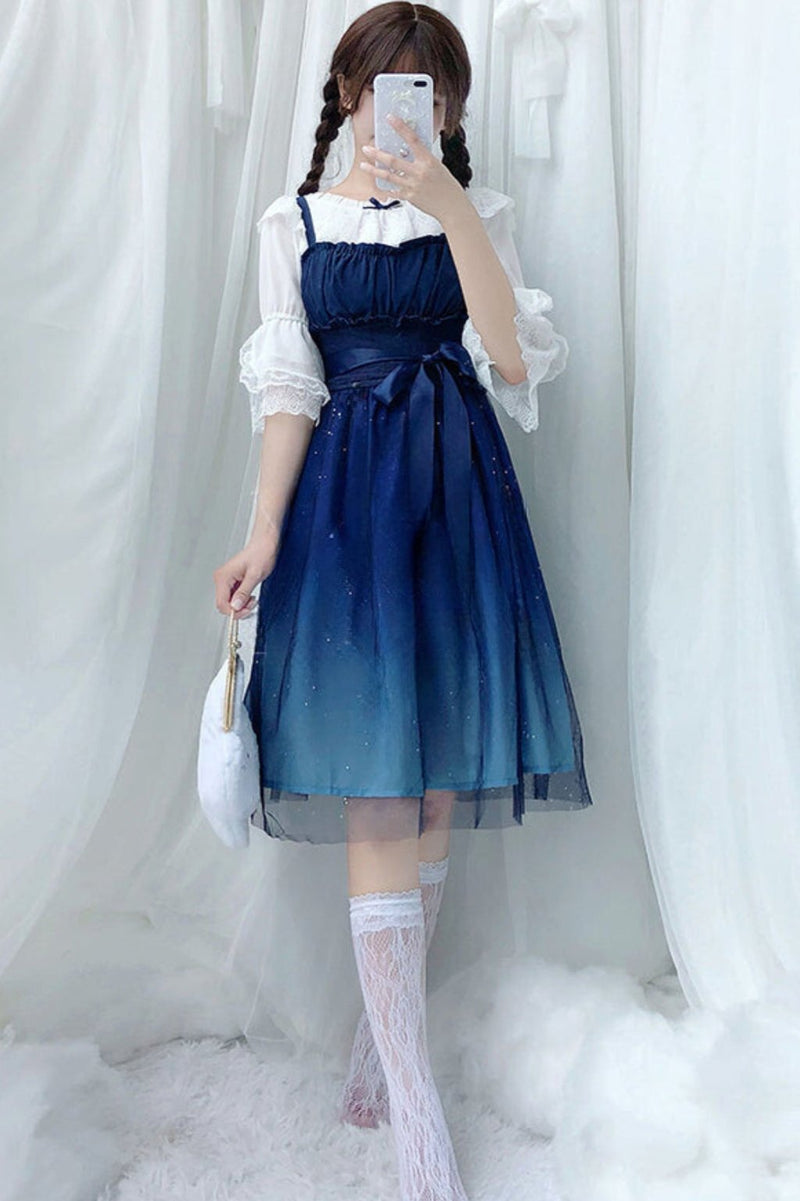 Fairy Lolita Starry Sky Dress Set