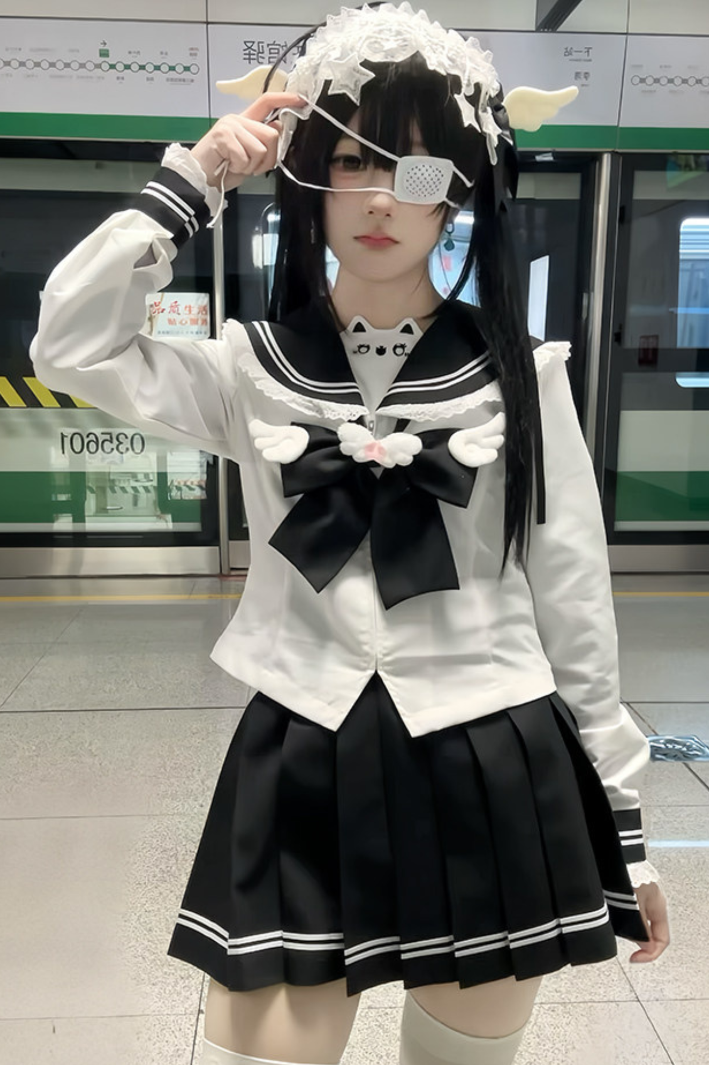 Sweet Sailor Top + Skirt + Tie