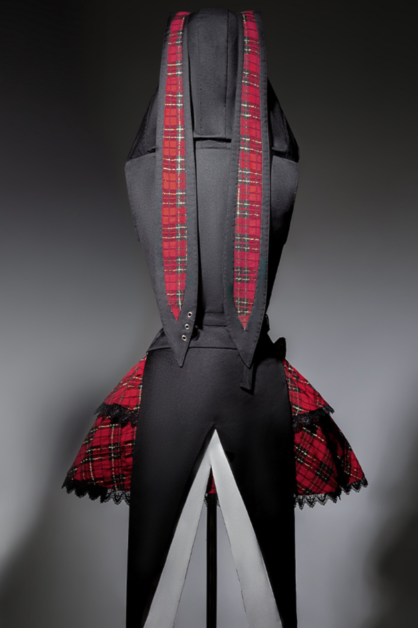 [pre-order] Bunny Rock Star Girl Hooded Jacket + Blouse + Plaid Skirt