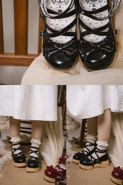 Ribbon Flat Lolita Shoes